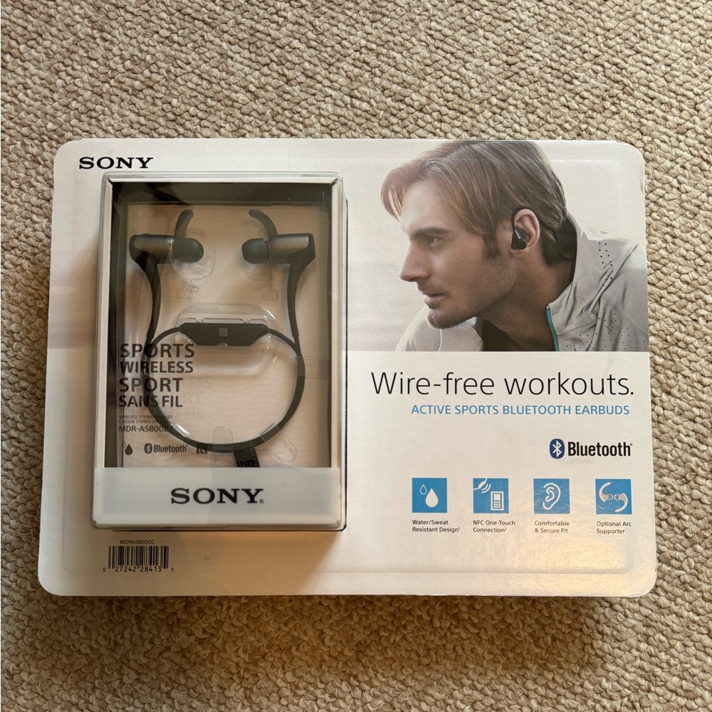 Sony wire-free workouts headset